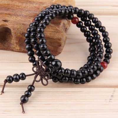 Bracelet de Prières Tibétain noir – Image 2