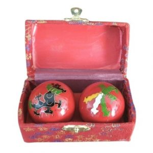 Boules Qi Gong Dragons rouges