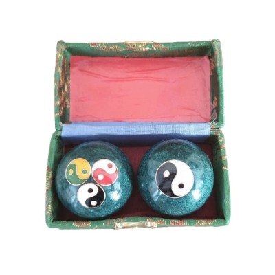 Boules Qi Gong Triple Yin Yang vertes – Image 2