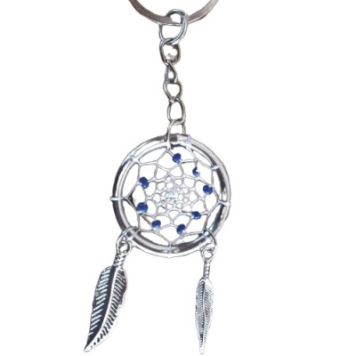Porte Clés Attrape Rêves bleu – Image 3