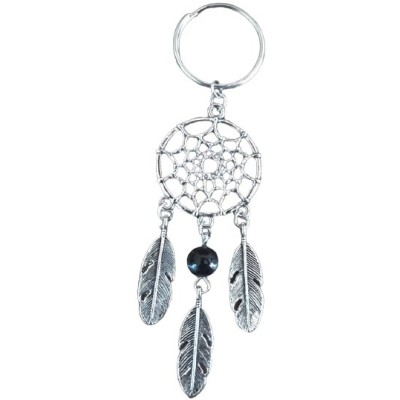 Porte Clés Attrape Rêves Perle noire