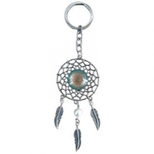 Porte Clés Attrape Rêves Sun Yantra Mandala rose