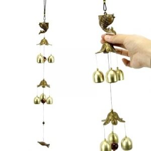 Carillon Poisson Carpe 6 Clochettes