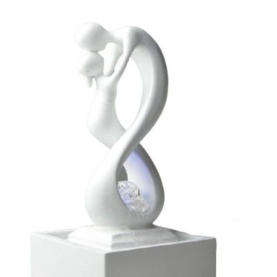 Fontaine Couple Amoureux blanche – Image 2