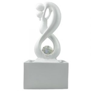 Fontaine Couple Amoureux blanche