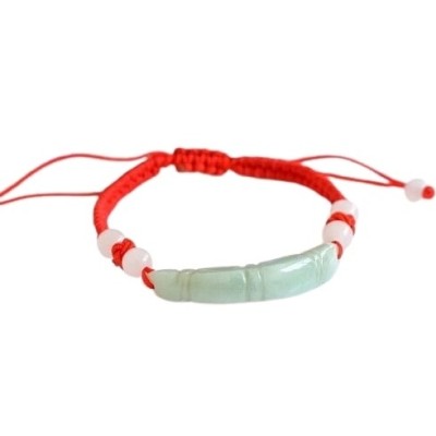 Bracelet Croissant de Lune en Jade vert – Image 2