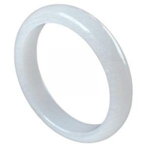 Bracelet Jonc en Jade blanc 55mm