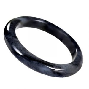 Bracelet Jonc en Jade noir 58mm