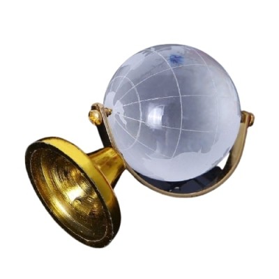 Globe doré de Cristal blanc – Image 2