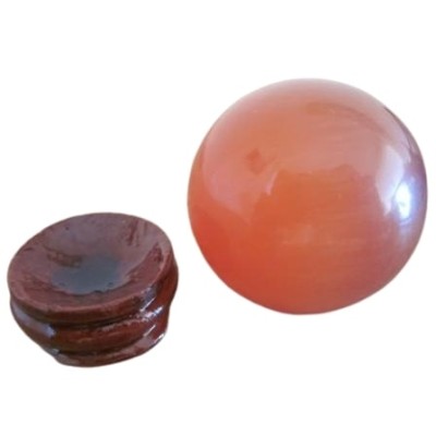 Boule d'Oeil de Chat orange 40mm – Image 2
