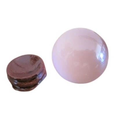 Boule d'Oeil de Chat rose 40mm – Image 2