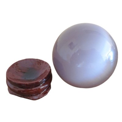 Boule d'Oeil de Chat violet  40mm – Image 2
