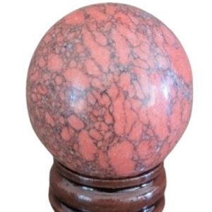 Boule de Howlite rouge 40mm