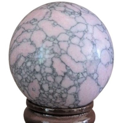 Boule de Howlite rose 40mm
