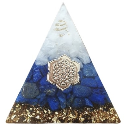 Orgonite Pyramide Vishuddha Chakra Lapis Lazuli