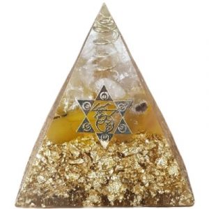 Orgonite Pyramide Ajna Chakra Citrine