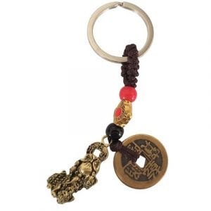 Porte Clés 5 Pièces de l'Empereur, Pi Yao Prospère