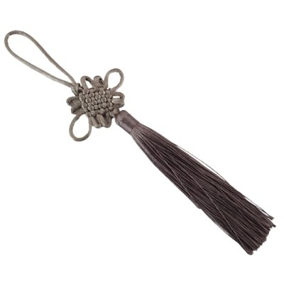 Suspension Noeud Mystique sans fin gris Métal – Image 2