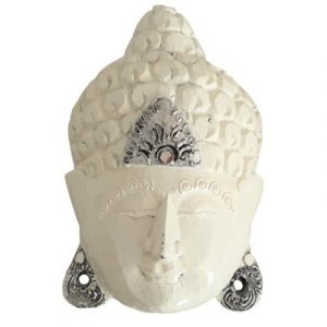 Masque Bouddha de la Sagesse blanc 25cm