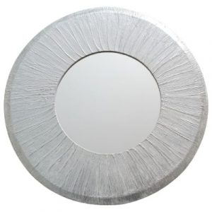 Miroir Soleil argenté 40cm