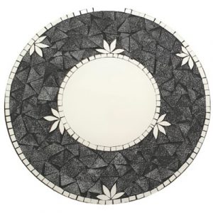 Miroir Feuilles Mosaïque 40cm