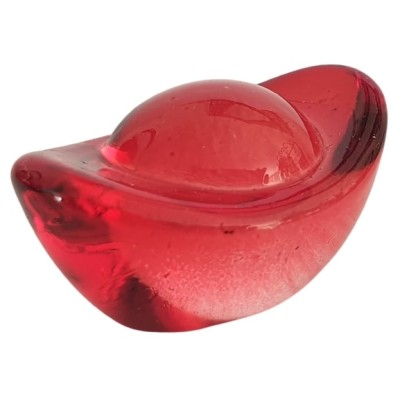 Lingot de la Richesse Cristal rouge 35mm – Image 2