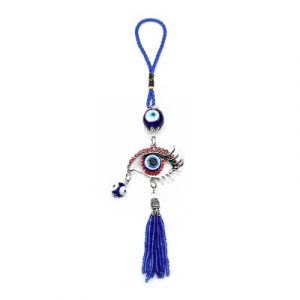 Suspension Talisman Eloigne le Mauvais Oeil rose