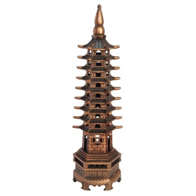 Pagode Wen Chang Bronze rouge 25cm – Image 2