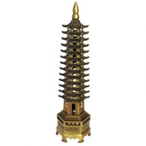 Pagode Wen Chang bronze 26cm