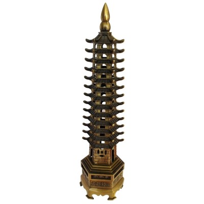 Pagode Wen Chang bronze 26cm – Image 2