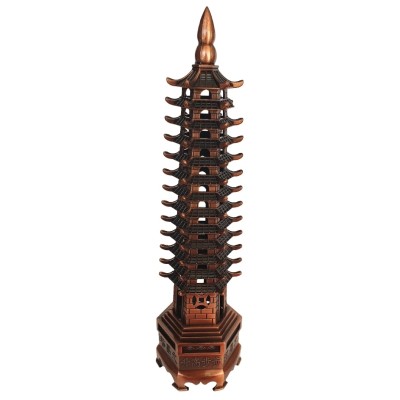 Pagode Wen Chang bronze rouge 26cm – Image 2