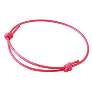 Bracelet Talisman Elément Feu rose profond