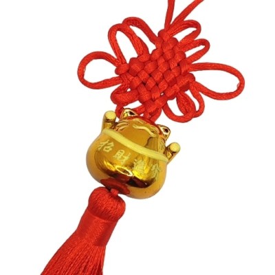 Suspension Maneki Neko doré – Image 2