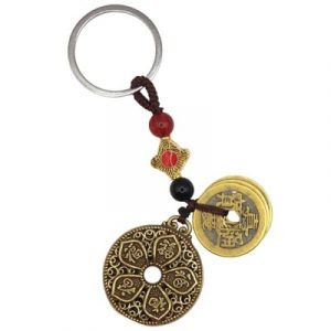 Porte Clés 5 Pièces de l'Empereur, Mantras Lotus