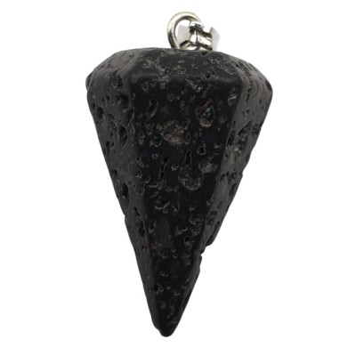 Pendentif Pendule en Pierre de lave