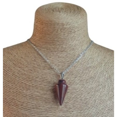 Collier Pendule en Obsidienne Acajou – Image 2