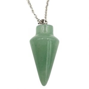 Collier Pendule en Aventurine verte