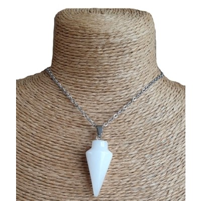 Collier Pendule en Jade blanc – Image 2