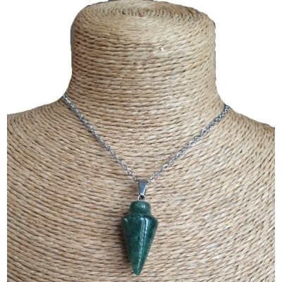 Collier Pendule en Jaspe Sanguin – Image 2
