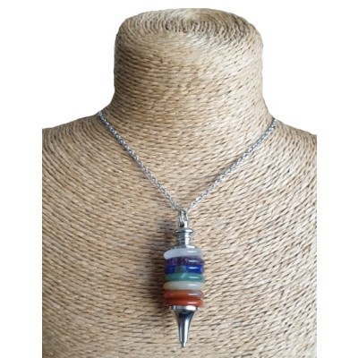 Pendentif Pendule Roue des 7 Chakras – Image 2
