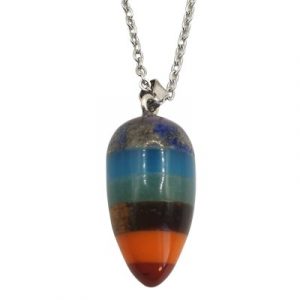 Pendentif Oeuf des 7 Chakras