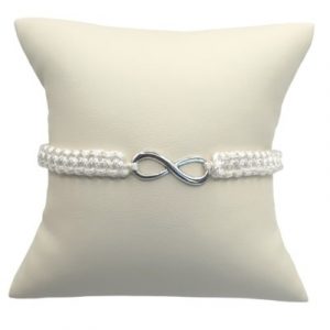 Bracelet 8 de l'Infini Elément Métal blanc