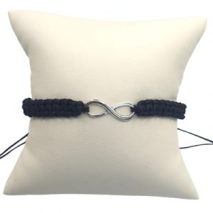 Bracelet 8 de l'Infini Elément Eau noir