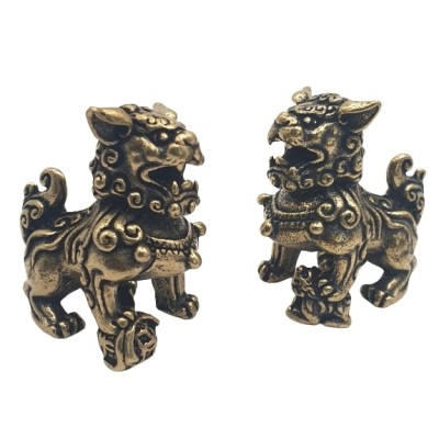 Fu Dogs Protecteurs en cuivre – Image 2