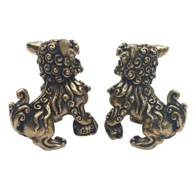 Fu Dogs Protecteurs en cuivre – Image 3