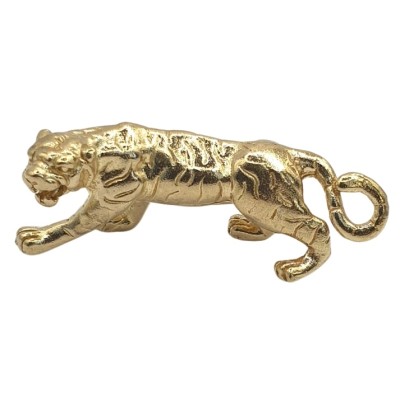 Statue Tigre Blanc Protecteur cuivre doré – Image 2