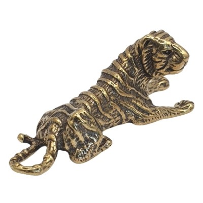 Statue Tigre Blanc Gardien, cuivre – Image 2