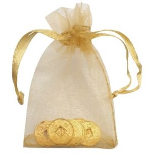 6 Pièces de Monnaie Or Plaqué 15mm