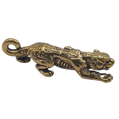 Statue Tigre Blanc aux Aguets cuivre – Image 2