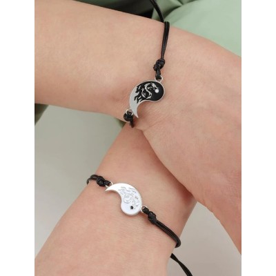 Bracelets Couple Yin Yang Poissons Carpes – Image 2